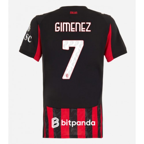 AC Milan Santiago Gimenez #7 Hemmatröja Dam 2025-26 Kortärmad AC Milan Santiago Gimenez #7 Hemmatröja Dam 2025-26 Kortärmad